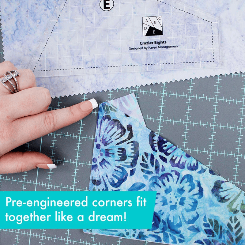 Easy Sewing Template Kit with Non Slip Fabric Cutter Guide