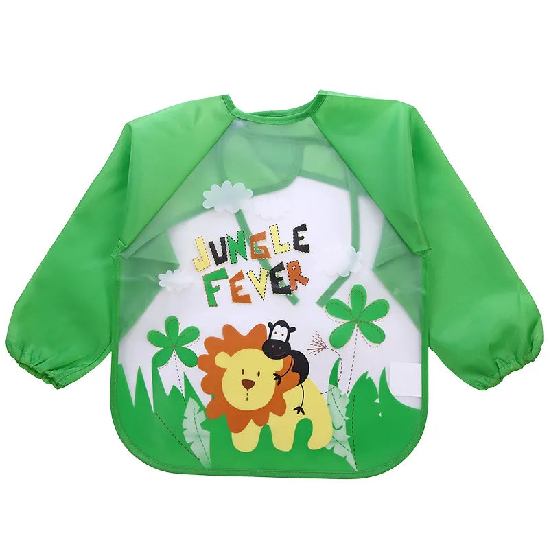 Kids Waterproof Aprons with Long Sleeves