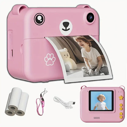Fun Kids Instant Camera 1080P HD Photo Printer