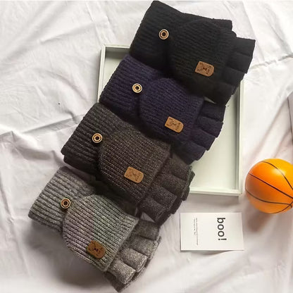 Men's Thermal Insulated Fingerless Gloves