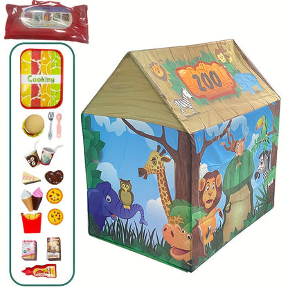 Fun Outdoor Adventure Playhouse for Kids with Toy Set