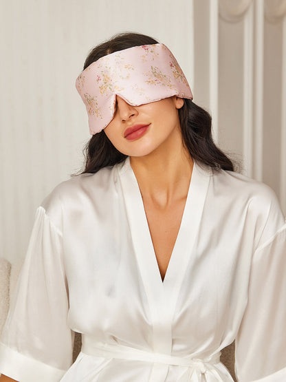 Soft Floral Silk Sleep Mask