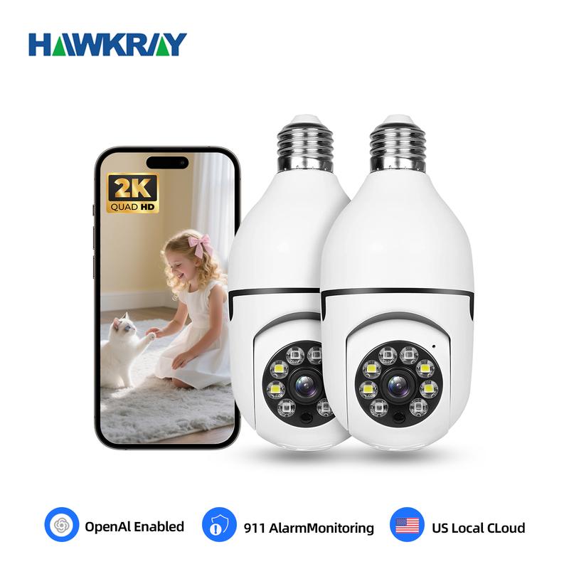 Wi-Fi Smart Security Light Bulb Camera - Fesara