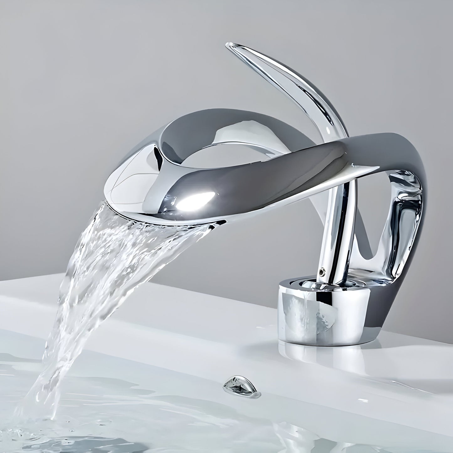 Modern Chrome Bathroom Faucet