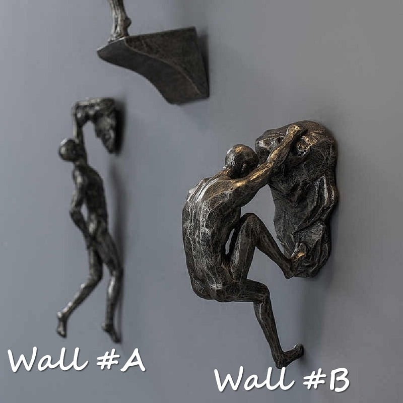 Metal Climber Figurine Decoration