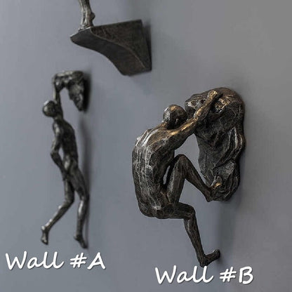 Metal Climber Figurine Decoration