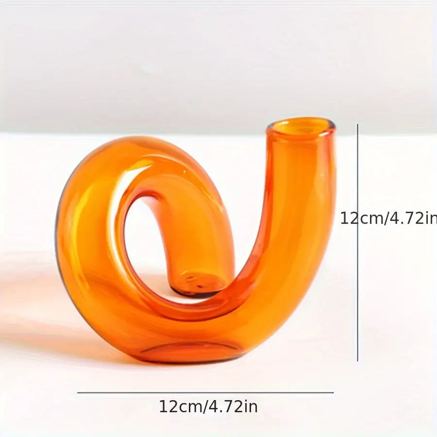 Elegant Clear Glass Decor Vase
