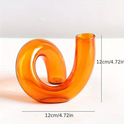 Elegant Clear Glass Decor Vase