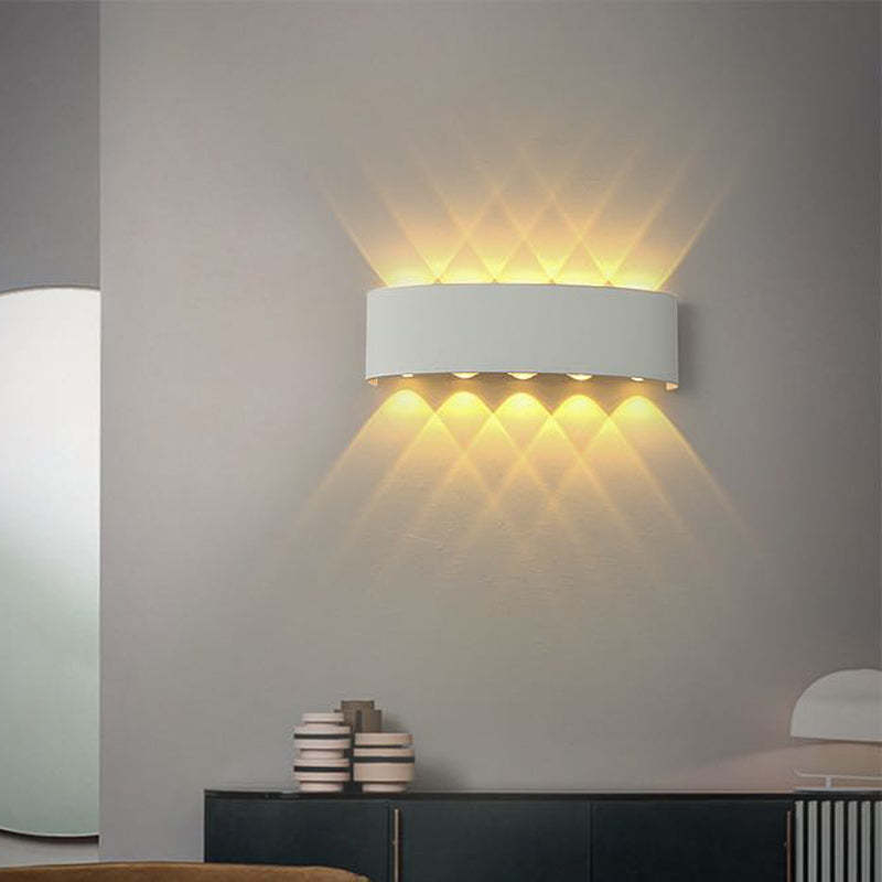 Contemporary Slim LED Double Wall Light