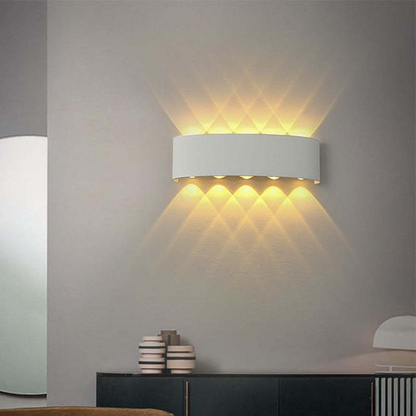 Contemporary Slim LED Double Wall Light
