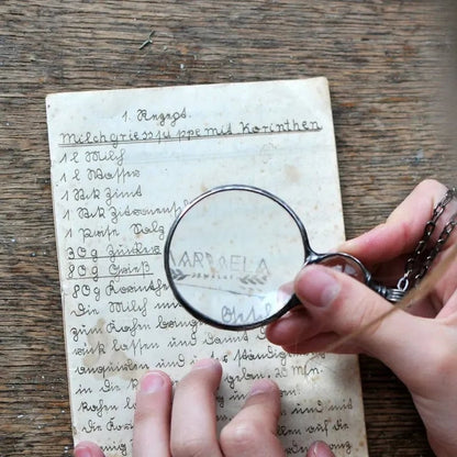 Elegant Magnifier Pendant Necklace