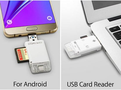 Fast USB Flash Drive and SD Card Adapter