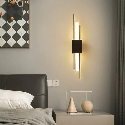 Luxury Black Gold LED Wall Light