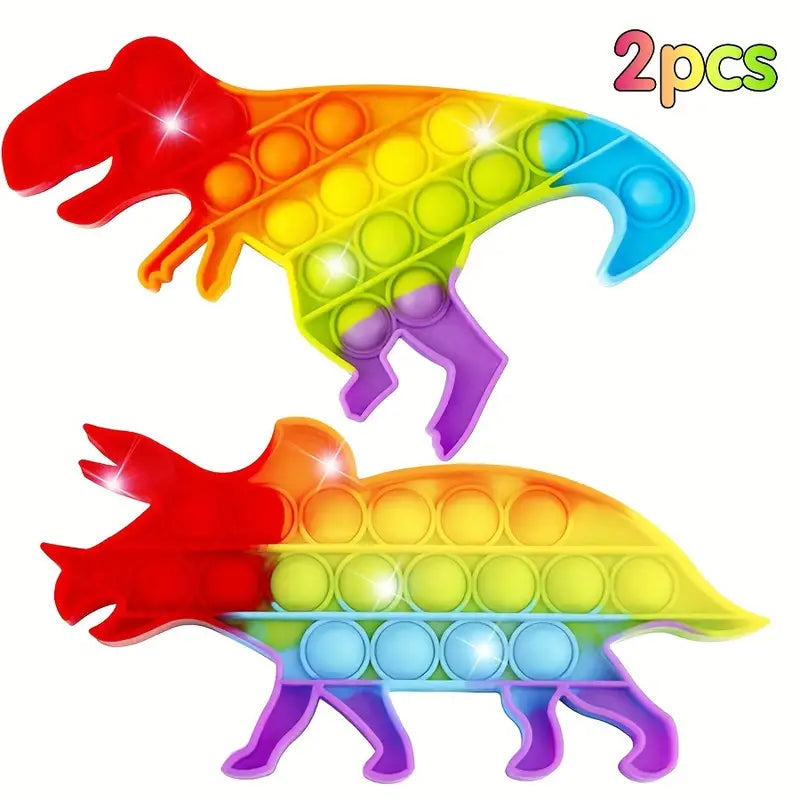 Colorful Dino Fidget Toy for Kids Stress Relief