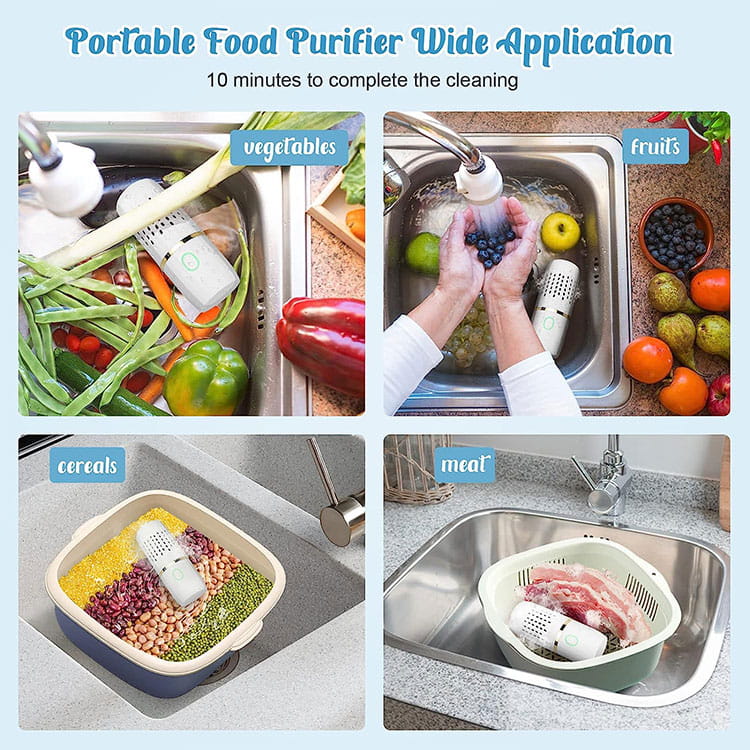 Fresh Food Washer - Removes Bacteria and Pesticides Instantly