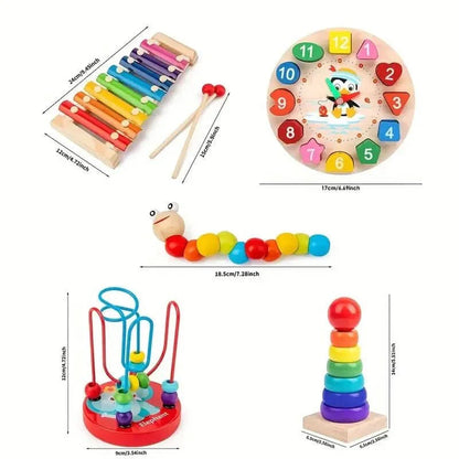 Baby Educational Toy Set 5-in-1 Learning Kit