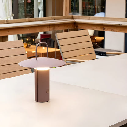 Bright Solar Powered Outdoor Table Lamp