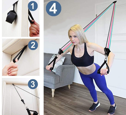 Premium Resistance Band Kit for Home Workout Exercise