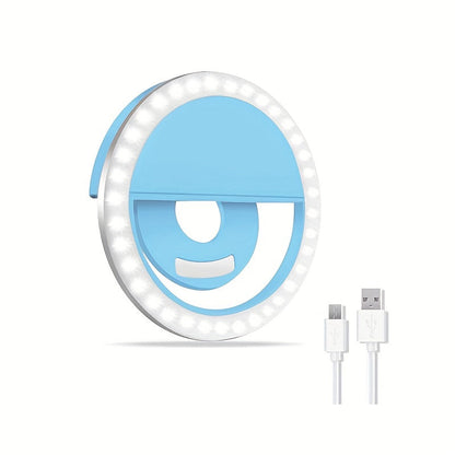 Variant image for LED Selfie Ring Light with Rechargeable Battery – Perfect Circle Light for Makeup and Photography, Compatible with Phones and Computers-4