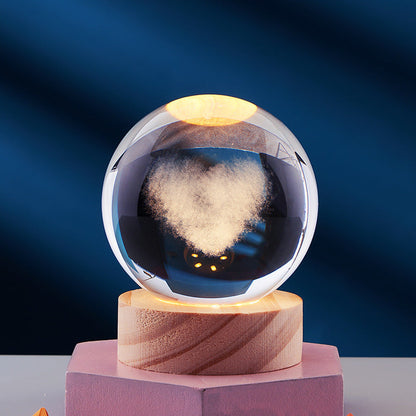 Colorful Crystal LED Bedside Lamp