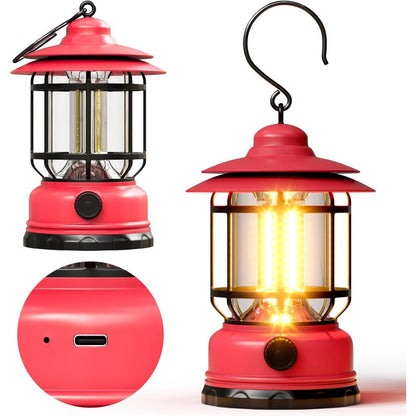 Portable Vintage LED Outdoor Lantern