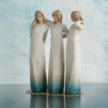 Decorative Hand Painted Figurine By My Side