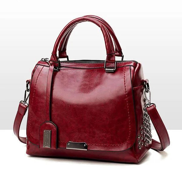 Stylish Ladies Leather Tote Handbag - Fesara