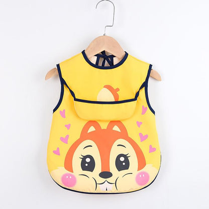 Cute Baby Bib Apron with Pockets