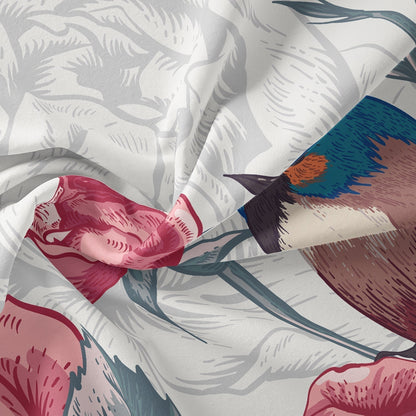 Delicate Flower Pattern Bedding Set