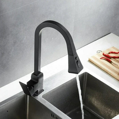 Contemporary Swing Kitchen Faucet – Sleek Stainless Steel Mixer Tap
