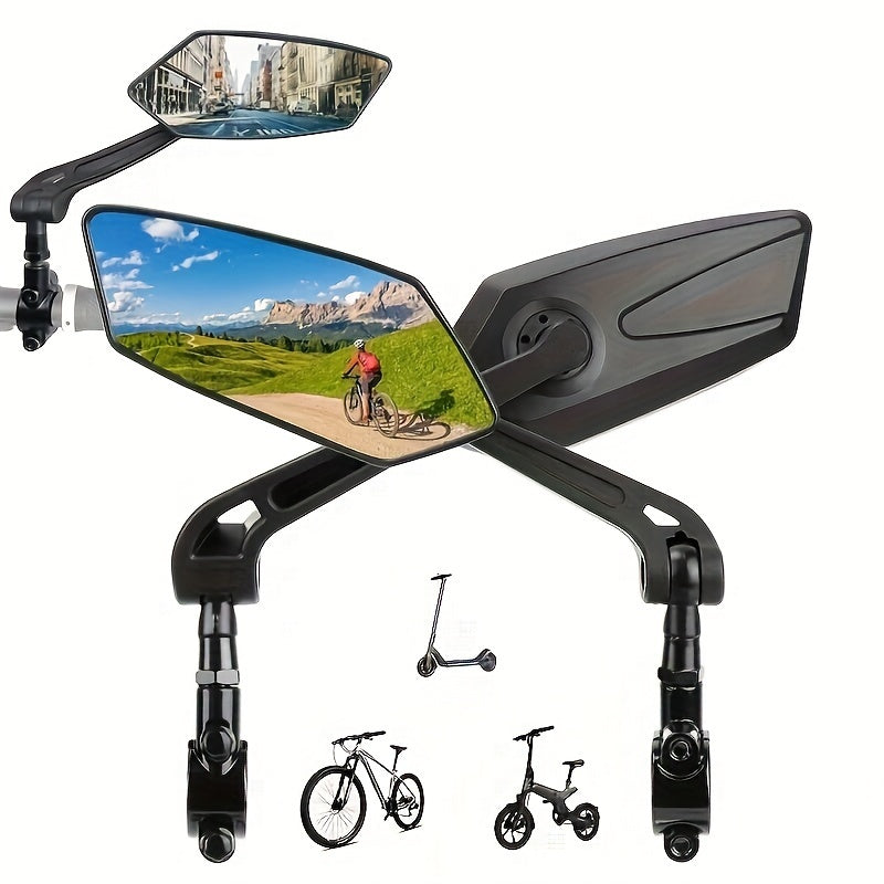 Adjustable 360 Degree Rotating Bicycle Mirrors