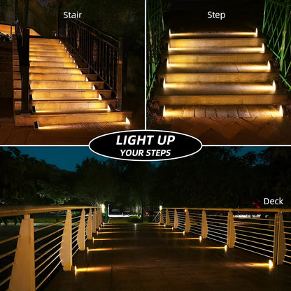 Weatherproof Solar Powered Outdoor Path Lights 2-Pack