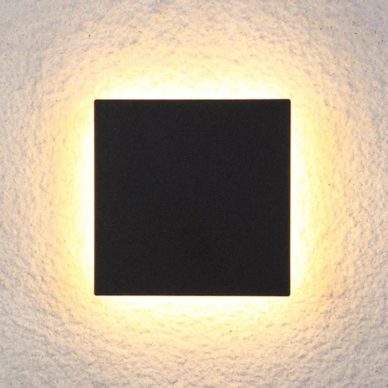 Sleek Contemporary Outdoor LED Wall Light Metal