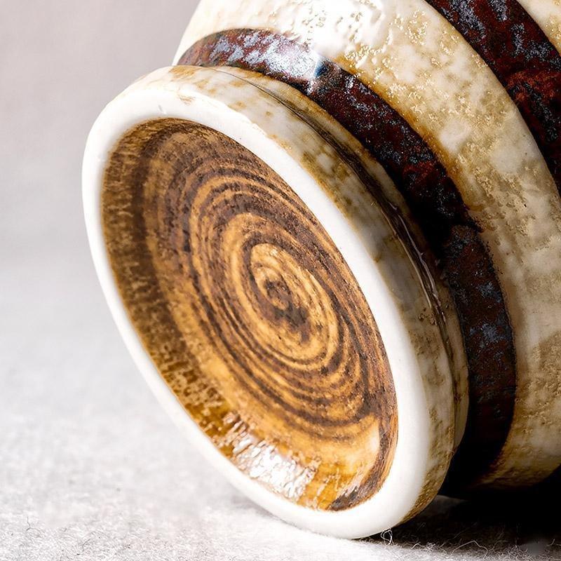 Artisan Ceramic Green Tea Cup and Saucer Set