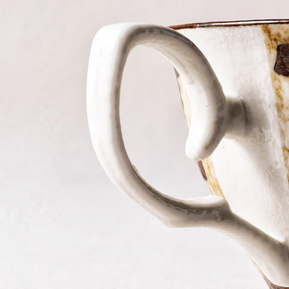 Artisan Ceramic Green Tea Cup and Saucer Set