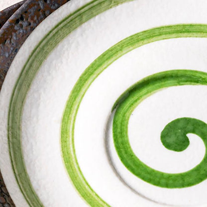 Artisan Ceramic Green Tea Cup and Saucer Set