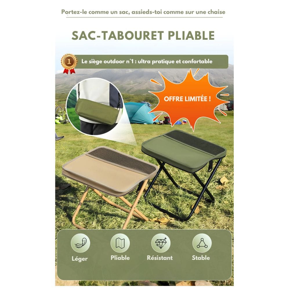 Portable 2-in-1 Backpack Chair Set - Fesara