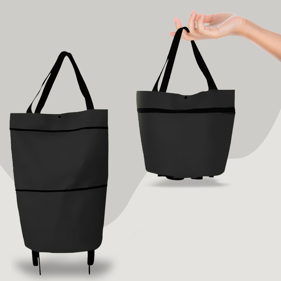 Versatile 2-in-1 Collapsible Cart Bag with Wheels