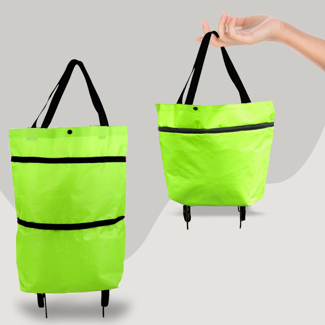 Versatile 2-in-1 Collapsible Cart Bag with Wheels - Fesara