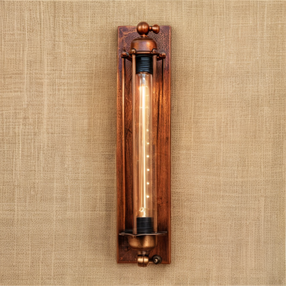 Rustic Metal Wall Lamp – Classic Cage Sconce for Home Decor