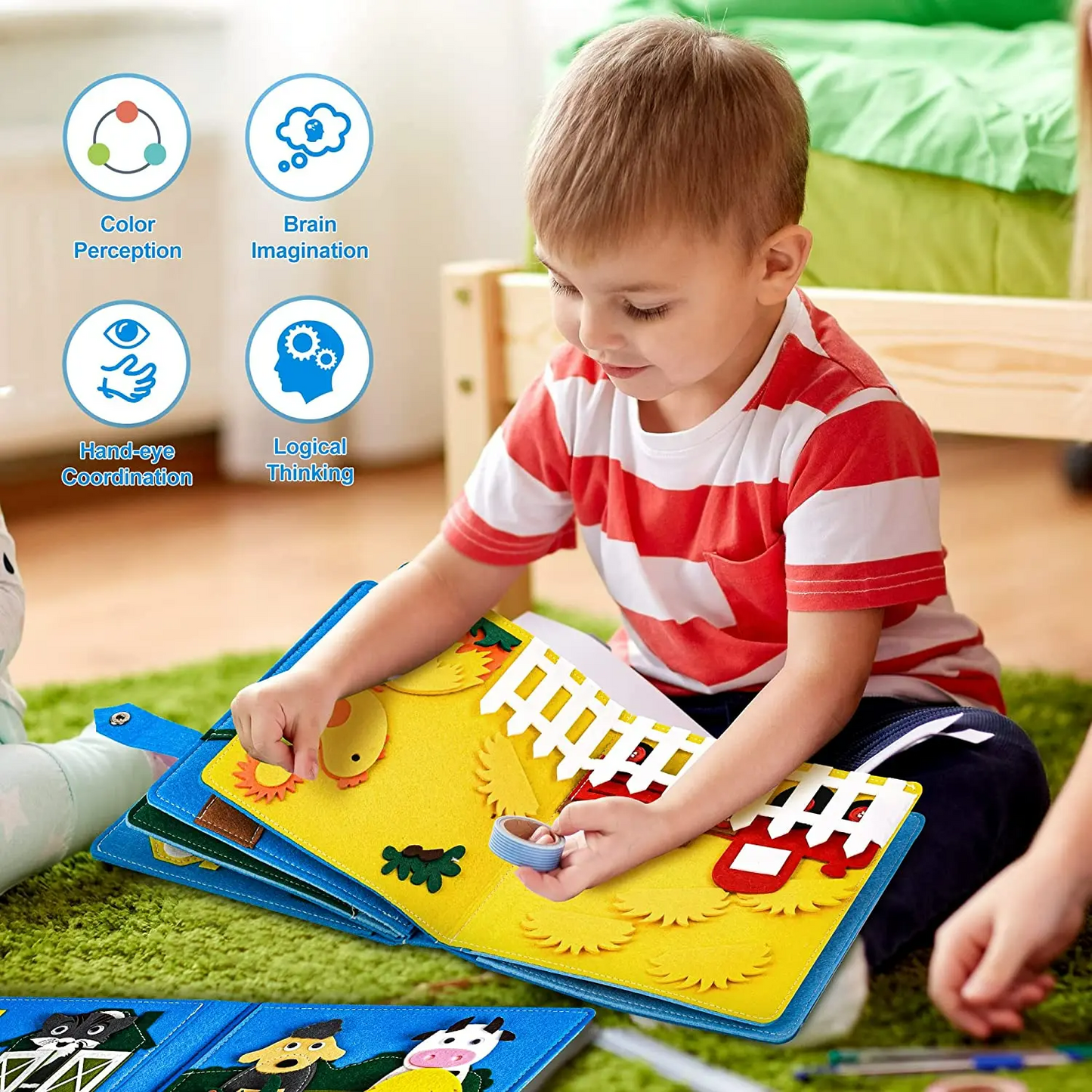 Interactive Learning Felt Book for Kids