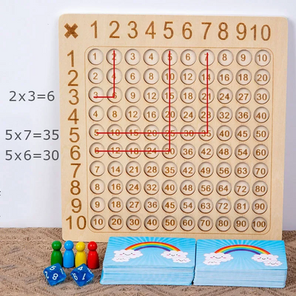 Fun Wooden Math Puzzle Blocks Game