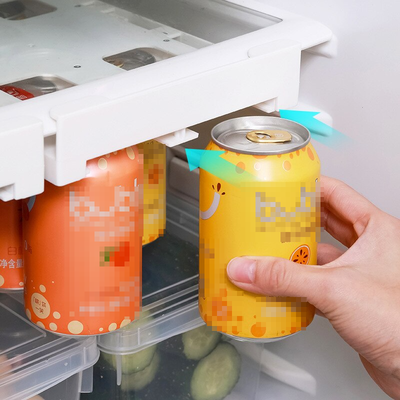 Fesara Adjustable Fridge Drink Shelf Organizer