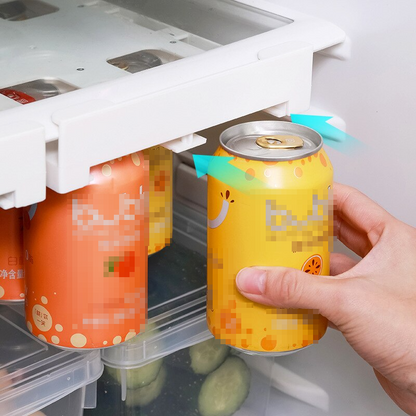 Fesara Adjustable Fridge Drink Shelf Organizer