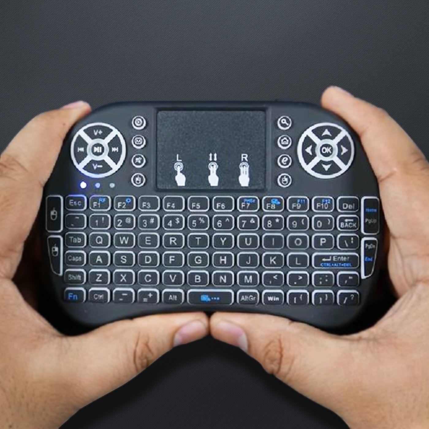 Compact Wireless LED Keyboard - Fesara