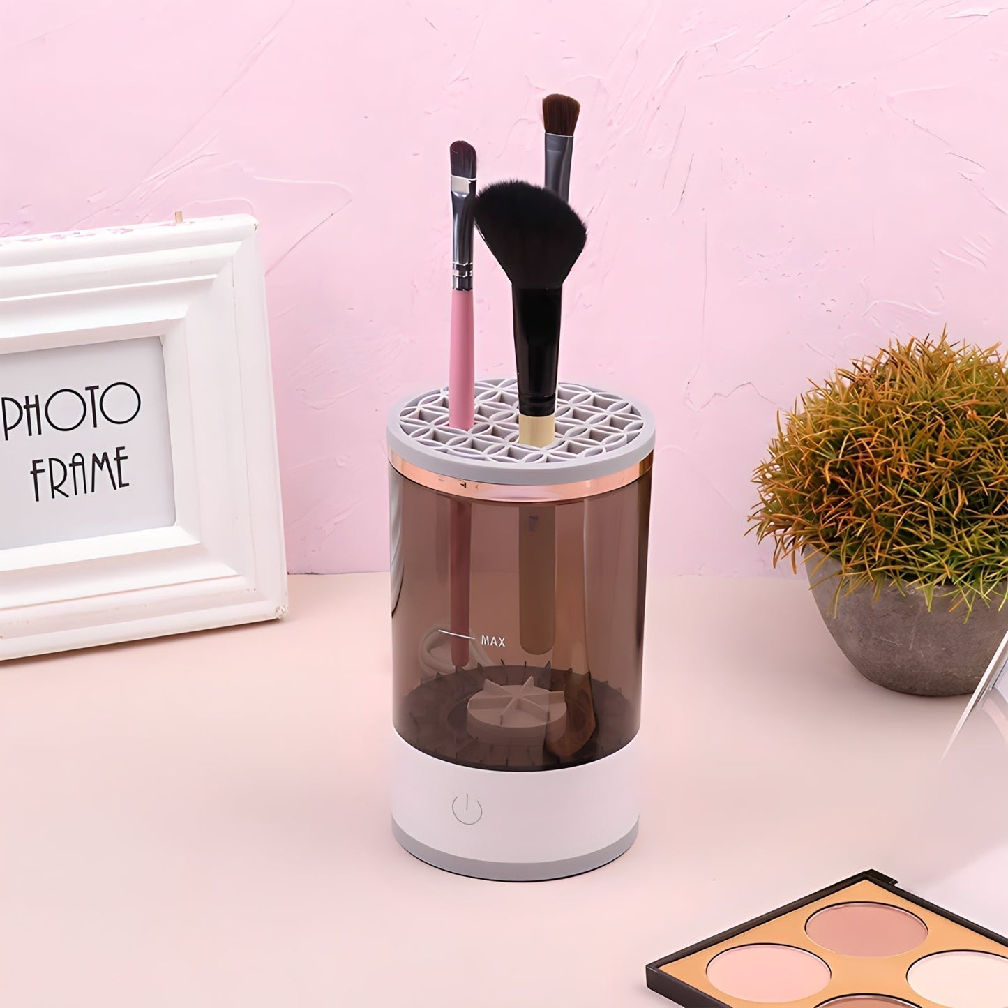 Easy Clean Makeup Brush Washer – Fast Dry for All Brushes