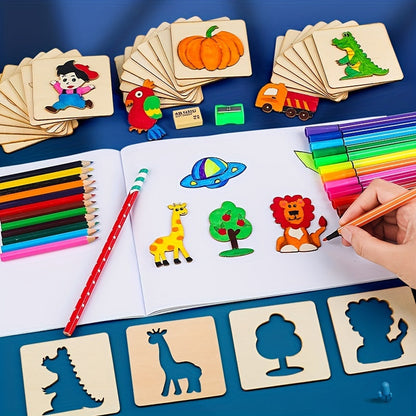 Artistic Kids 20-Piece Drawing Kit for Fun Learning