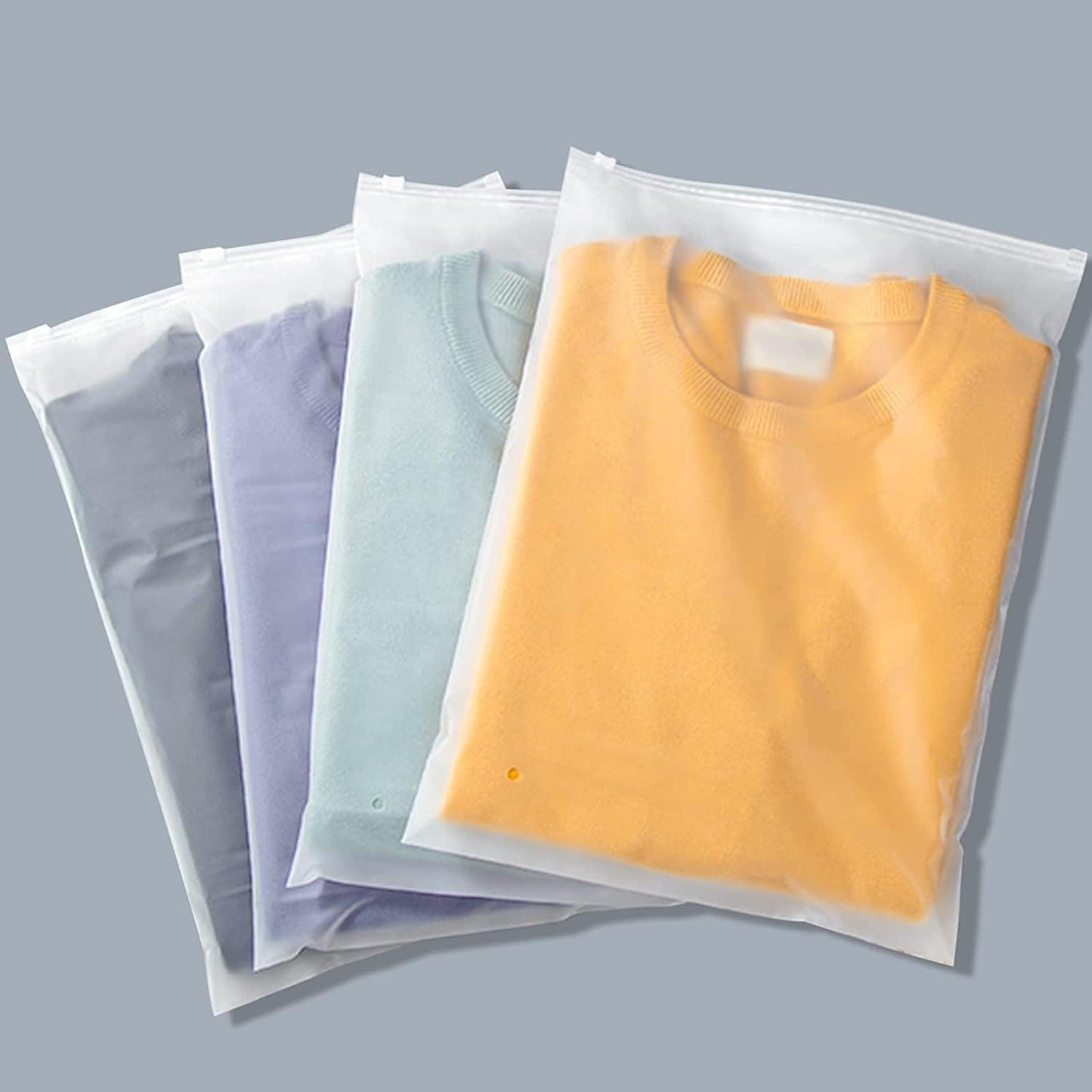 Clear Reusable Clothing Storage Bags - 20 Pack