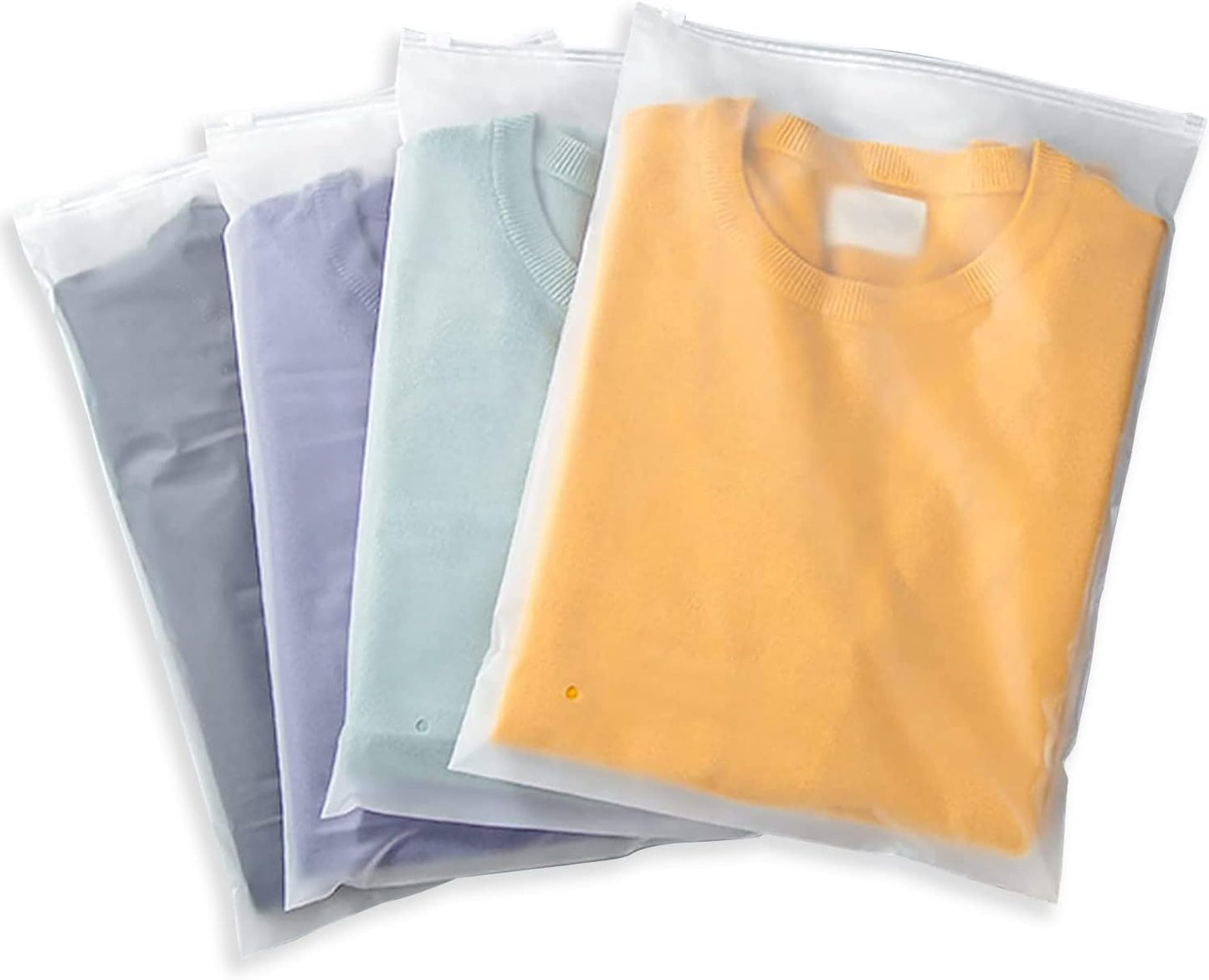Clear Reusable Clothing Storage Bags - 20 Pack
