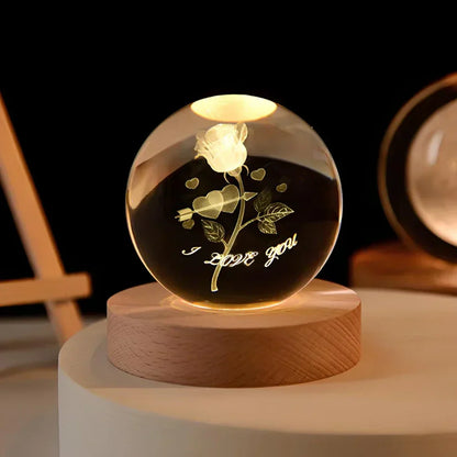 Colorful Globe LED Table Lamp 3D Nightlight
